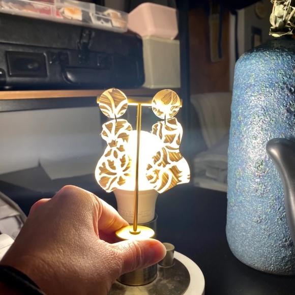 Handmade Clay Earrings | Forms of a Woman Silhouette | Translucent Lace - Picture 9 of 10